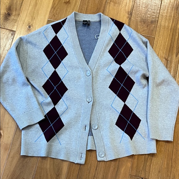 Simons Sweaters - Simons Gray Knit Sweater